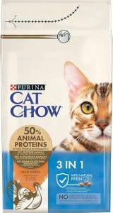 Purina Cat Chow 3in1 Ξηρά Τροφή για Ενήλικες Γάτες με Γαλοπούλα 1.5kg