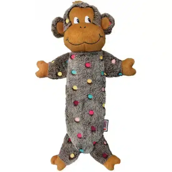 Kong Low Stuff Speckles Monkey Παιχνίδι Σκύλου Large 40x23,5εκ. με Ήχο