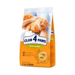 Club 4 Paws Premium Ξηρά Τροφή για Ενήλικες Γάτες με Κουνέλι 2kg