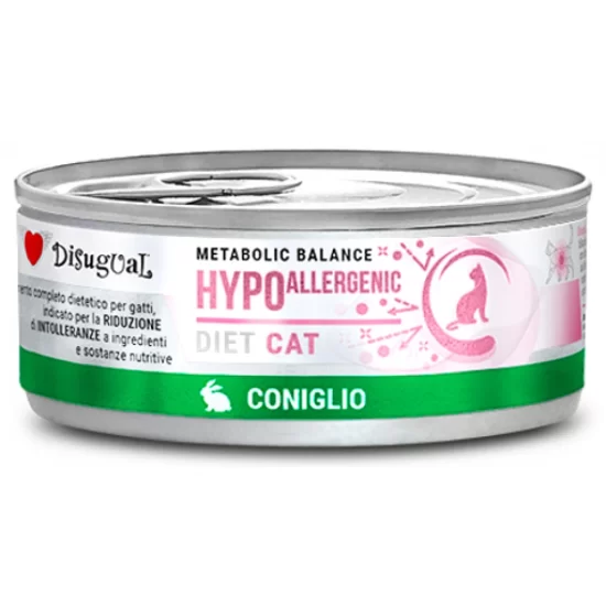 Disugual Metabolic Balance Hypoallergenic Υγρή Τροφή για Ενήλικες Γάτες σε Κονσέρβα με Κουνέλι Διαίτης 85gr