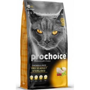 Prochoice Pro 32 Sterilised Ξηρά Τροφή για Ενήλικες Στειρωμένες Γάτες με Κοτόπουλο 15kg