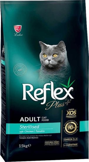 Lider Reflex Plus Adult Sterilised Ξηρά Τροφή χωρίς Γλουτένη για Ενήλικες Στειρωμένες Γάτες με Κοτόπουλο 1.5kg