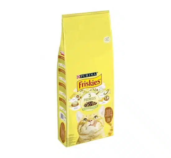 Purina Friskies Ξηρά Τροφή για Ενήλικες Στειρωμένες Γάτες με Κοτόπουλο / Γαλοπούλα / Λαχανικά 20kg