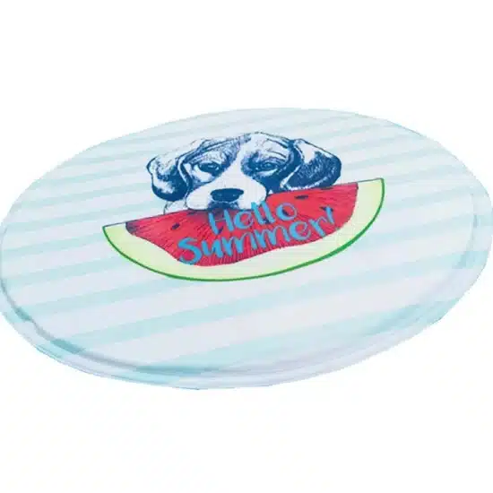 Δροσιστικό Στρωματάκι Σκύλου και Γάτας Glee Cooling Pad Round Hello Summer 60cm - Imagen 2