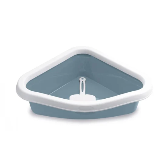 Λεκάνη Γάτας Ανοιχτή Stefanplast Sprint Corner 40x56x14h cm με φτυαράκι Μπλε