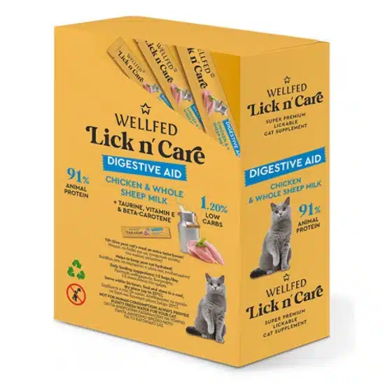 Λιχουδιά Γάτας Wellfed Lick N' Care Digestive Aid (24x15gr) 360gr