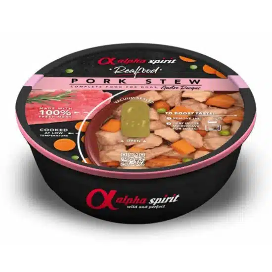 Μαγειρευτή Τροφή για Σκύλους Real Food Pork 280gr